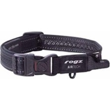 Rogz Air Tech Halsband Yumuşak Dokulu Köpek Boyun Tasması Siyah Medium 26-40 cm