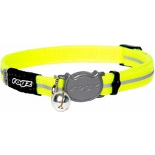 Rogz Catz Alleycat Halsband Çıngıraklı Kedi Boyun Tasması Sarı Small 1.1X20-31 cm