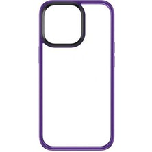 Rock iPhone 14 Pro Guard Şeffaf Kılıf Mor