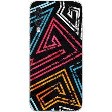 Printify Samsung Galaxy A50 Kamera Korumalı Kapak Eskitme Tasarımlı Şeffaf Kılıf