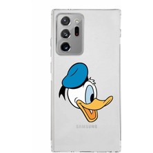 Printify Samsung Galaxy Note 20 Ultra Kamera Korumalı Kapak Donald Duck Tasarımlı Şeffaf Kılıf