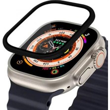 Polham 9h Titanyum Alaşımlı Çerçeveli Ful Kaplama Apple Watch Ultra 49MM Ekran Koruyucu, Hafif ve Tam Uyumlu