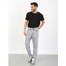 Viking'S Line Boyfriend Gri Denim Jean