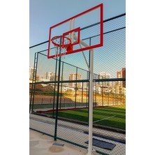 adelinspor Standart Basketbol Potası Yaylı Çember 105*180 12 mm Akrilik Cam Panya