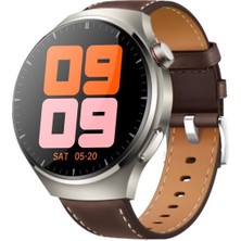 Sunix Amoled Ekran Deri ve Metal Çift Kordonlu 46MM Akıllı Saat