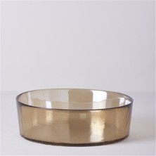 Tekno Trust Salata Kasesi Gleam Cam 21 cm Salata Kase Amber Sarı 1000 cc + Cam 1