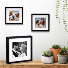 Hediye Vakti Kişiye Özel Yapışkanlı Sök Tak Paspartulu Pola 3 'lü Çerçeve