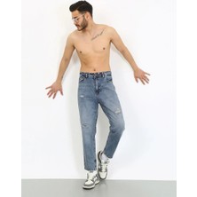 Viking's Line Kaizer Denim Boyfriend Kalıp V- Denim Jean