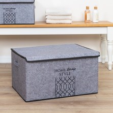 Tekno Trust 1 Keçe Kapaklı Kutu Mega Plus Keçe 57 x 41 Gri