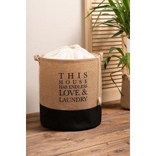 Tekno Trust %70 Jüt, %30 Polipropilen Jüt Su Geçirmez Tabanlı Katlanır Kirli Çamaşır Dolap Içi Oyuncak Düzenley