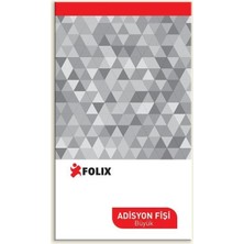 Folix Adisyon Fiş 9 x 16,5 cm - Büyük 6 - Adet