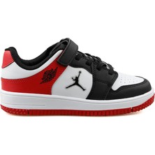 Cool Haykat Kısa Flt Çocuk Sneaker Ayakkabı Beyaz Kırmızı