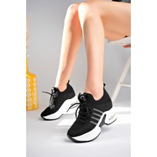 Guja Kadın Ithal Örme Triko Gizli Dolgu Topuk Sneakers