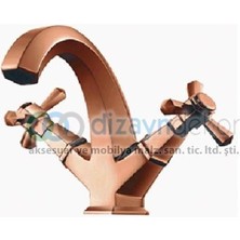 Parlak Bakır Lavabo Bataryası 104521s