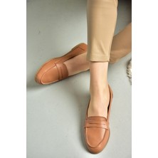 Fox Shoes S291070003 Taba  Deri Düz Babet