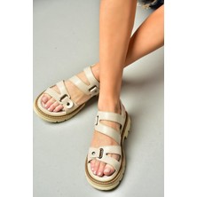 Fox Shoes S996075509 Bej Kadın Sandalet