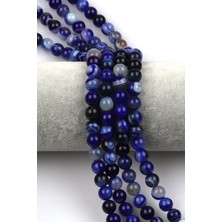 Alibaba Doğaltaş Madagaskar Akik Doğal Taş Dizi 8 mm Küre Kesim