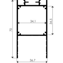 Dizaynaks Lineer Sıvaüstü Asma Sarkıt Pcb LED Profil Armatür 5535