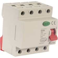 Xkoren 25A 6ka 30MA 4 Kutup (Elektronik-Ac Tip) Kaçak Akım Koruma Şalteri