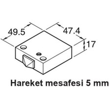 Dizaynaks Basmalı Aç Kapa Kapak Anahtarı