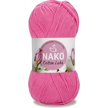 Nako 5 Adet Cotton Lüks Yelek Tunik Kazak Bluz Hırka Ipi Yünü Koyu Pembe 97550