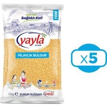 Yayla Pilavlık Bulgur 1 kg 5 Li