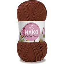 Nako 5 Adet Cotton Lüks Yelek Tunik Kazak Bluz Hırka Ipi Yünü Kızıl Kahve 97556