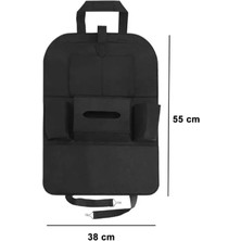 BK Commerce Oto Koltuk Arkası Cepli Organizer 38 x 55 cm