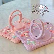 Alfa MEC Samsung Galaxy Tab A9 Plus 11 Inç X210 X215 X216 Uyumlu Cute Dolls Standlı Çocuklara Özel Karakterli