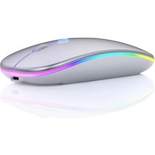 Sprange Srm1 Rgb Ledli Şarjlı Çift Mod 2.4ghz Wireless +  5.1V Bluetooth Mouse