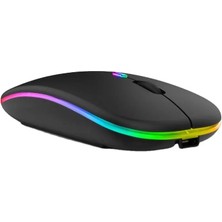 Sprange Srm1 Rgb Ledli Şarjlı Çift Mod 2.4ghz Wireless +  5.1V Bluetooth Mouse