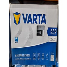 Varta 12V 70 Amper N70 Efb (Start-Stop) Akü. Güncel - Yeni Ürün.!!