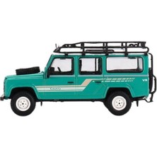 Mini Gt 590 Land Rover Defender 110 1985 County Station Wagon Trident Green Model Araba