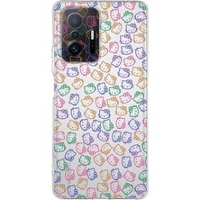 PrintiFy Xiaomi Mi 11T Pro Kamera Korumalı Kapak Hello Kitty Tasarımlı Şeffaf Kılıf