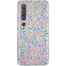 PrintiFy Xiaomi Mi Note 10 Pro Kamera Korumalı Kapak Hello Kitty Tasarımlı Şeffaf Kılıf