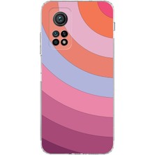 Xiaomi Mi 10T Pro Kamera Korumalı Kapak Renk Cümbüşü Tasarımlı Şeffaf Kılıf