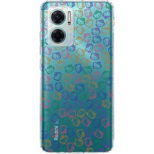 PrintiFy Redmi Note 11E Kamera Korumalı Kapak Hello Kitty Tasarımlı Şeffaf Kılıf
