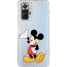 PrintiFy Xiaomi Redmi Note 10 Pro 4g Kamera Korumalı Kapak Mickey Mouse Tasarımlı Şeffaf Kılıf