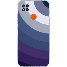 PrintiFy Xiaomi Redmi 9c Kamera Korumalı Kapak Renk Cümbüşü Tasarımlı Şeffaf Kılıf