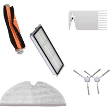 Srfn Ticaret Xiaomi Vacuum Mop 2 (STYTJ03ZHM) Uyumlu 6 Parça Filtre Fırça Mop Tarak Seti