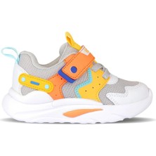 Vicco Birdy Hafif Çocuk Sneaker Gri Renkli Erkek Çocuklar İçin Düz Taban ve Rahat Malzeme