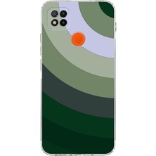 PrintiFy Xiaomi Redmi 10A Kamera Korumalı Kapak Renk Cümbüşü Tasarımlı Şeffaf Kılıf