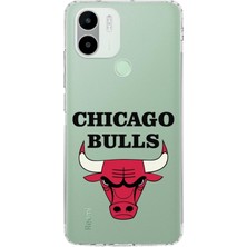 PrintiFy Redmi A1 Plus Uyumlu Kamera Korumalı Kapak Chicago Bulls Tasarımlı Şeffaf Kılıf