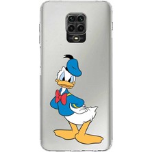 PrintiFy Xiaomi Redmi Note 9s Kamera Korumalı Kapak Donald Duck Tasarımlı Şeffaf Kılıf