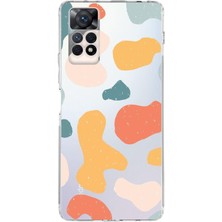 PrintiFy Xiaomi Redmi Note 11 Uyumlu Kamera Korumalı Kapak Grunge Tasarımlı Şeffaf Kılıf