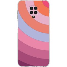 PrintiFy Xiaomi Redmi Note 9 Pro Kamera Korumalı Kapak Renk Cümbüşü Tasarımlı Şeffaf Kılıf
