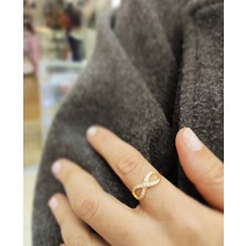 Oriental Kuyumculuk Jewellery Taşlı Sonsuzluk Gold Gümüş Yüzük