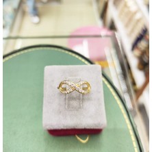 Oriental Kuyumculuk Jewellery Taşlı Sonsuzluk Gold Gümüş Yüzük