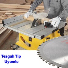 Badem10 Ahşap Mdf Lamine Mobilya Tahta Sunta Kesme Testeresi Metal Tezgah Tipi Uyumlu 303 mm 30 mm 60 Diş