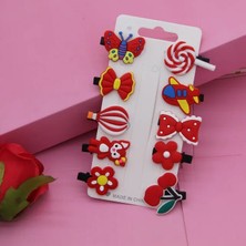 Uras Desing 10 Adet Takım Yeni Kızlar Sevimli Karikatür Saç Klipleri ,saç Tokası BAYRAM ŞEKERİ TOKALAR